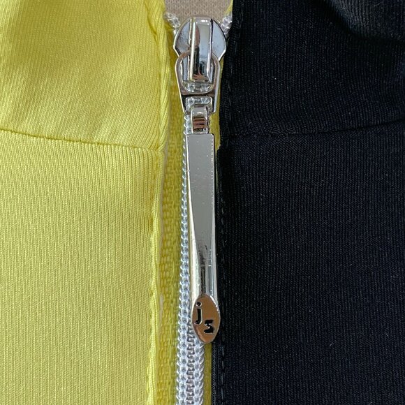 Jamie Sadock Womens Plus XXL Yellow Black 1/4 Zip Long Sleeve Golf Shirt Top - Picture 7 of 11